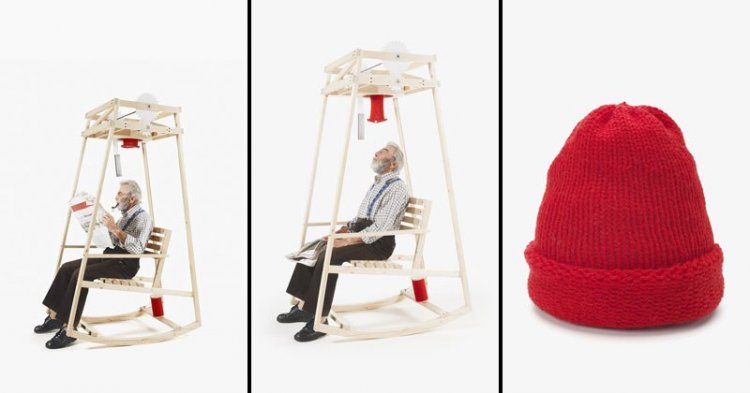 Кресло, качаясь в котором можно связать шапку