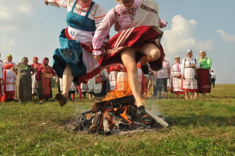Народный праздник Семик в селе Большая Коча