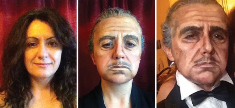 Итальянка превращает себя в разных знаменитостей с помощью макияжа