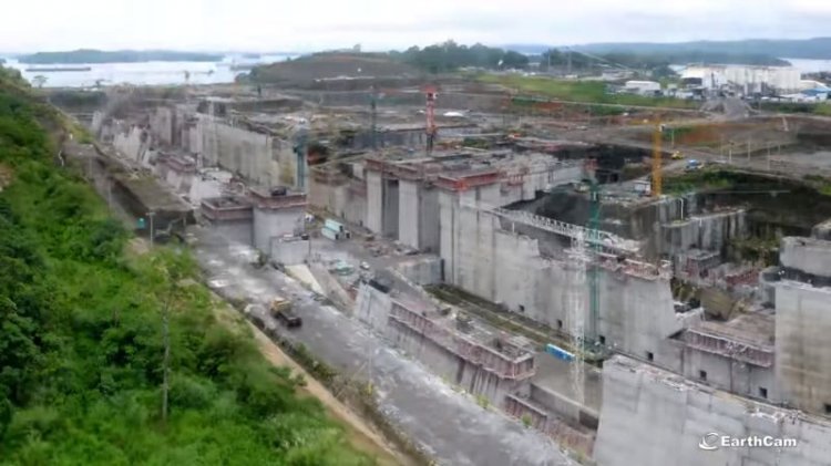 Грандиозную пятилетнюю стройку нового Панамского канала показали за две минуты (видео)