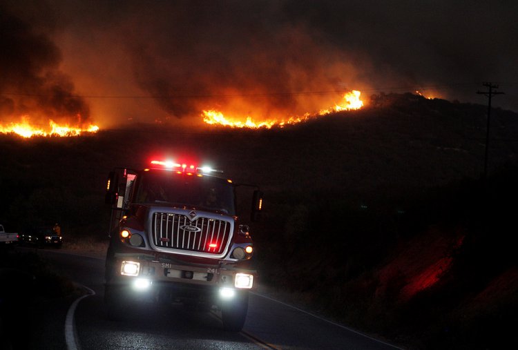 Очередной крупный пожар в Калифорнии