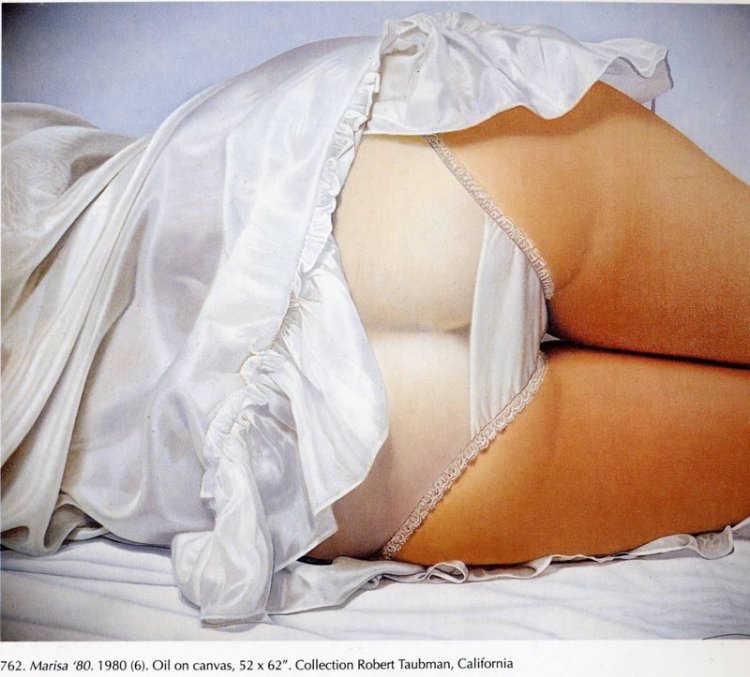 Женские бедра в нижнем белье на картинах Джона Касера
