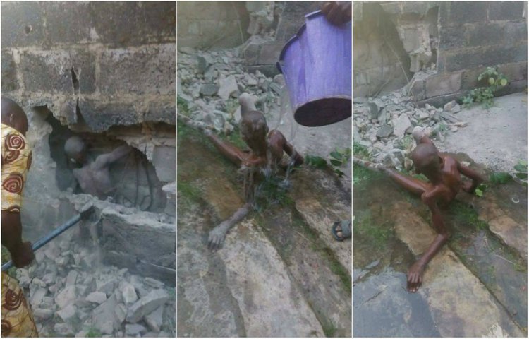 12-летнего пацана заживо замуровали в стену в Нигерии