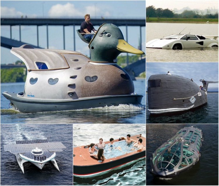 Странные и необычные водные транспортные средства