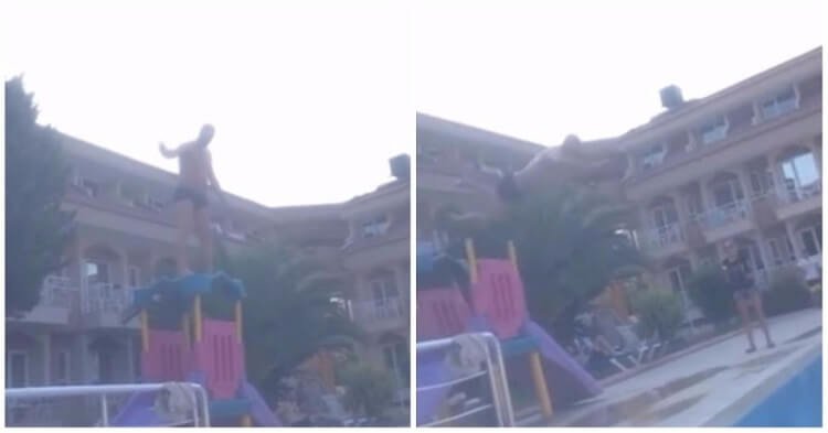Сказочный… белорусский прыгун с детских горок в Турции (видео)